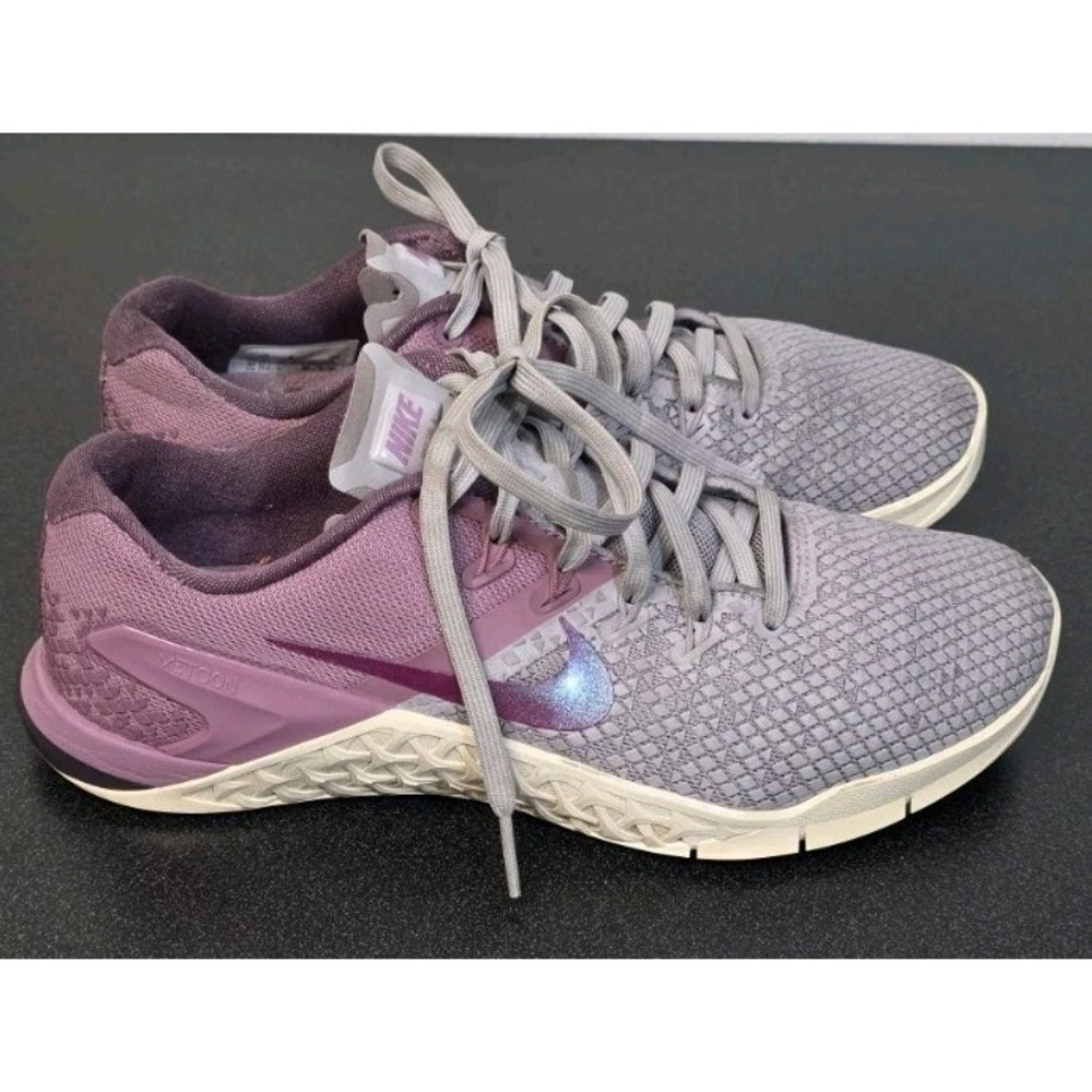 Nike Metcon 4 XD Running Athletic Shoes‎ Purple Grey Women 8 Crossfit CD3128-008